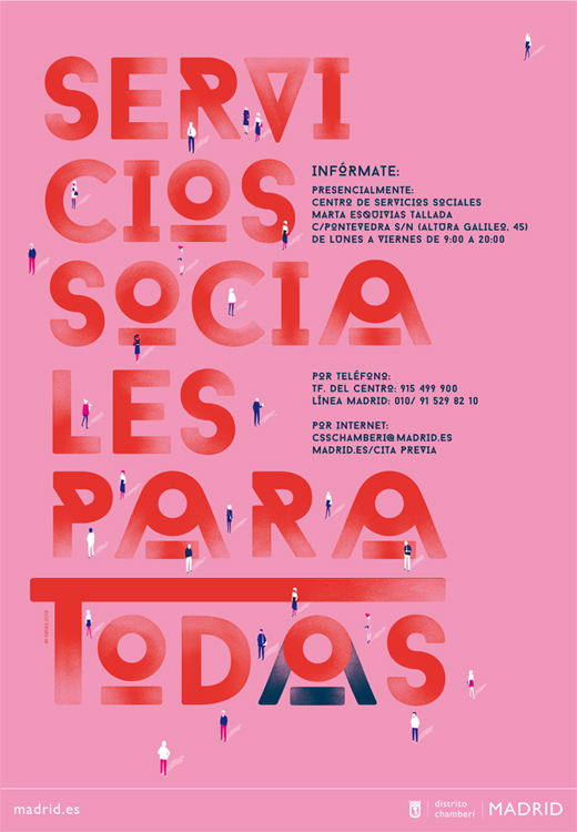 cartel servicios sociales chamberí